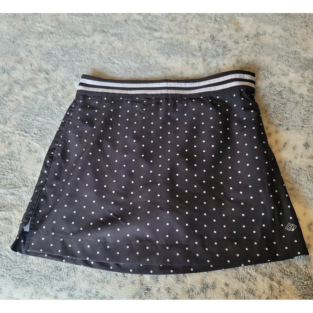 Zelos Black and White‎ Polka Dot Skort/Skirt size 6